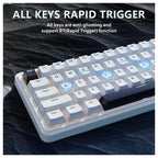 ATTACK SHARK X65 HE Mechanical Gaming Keyboard Wired Hall Effect Rapid Trigger 65% 8KHz Polling Rate PBT Keycaps White