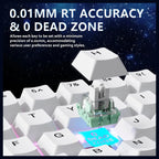 ATTACK SHARK X65 HE Mechanical Gaming Keyboard Wired Hall Effect Rapid Trigger 65% 8KHz Polling Rate PBT Keycaps White
