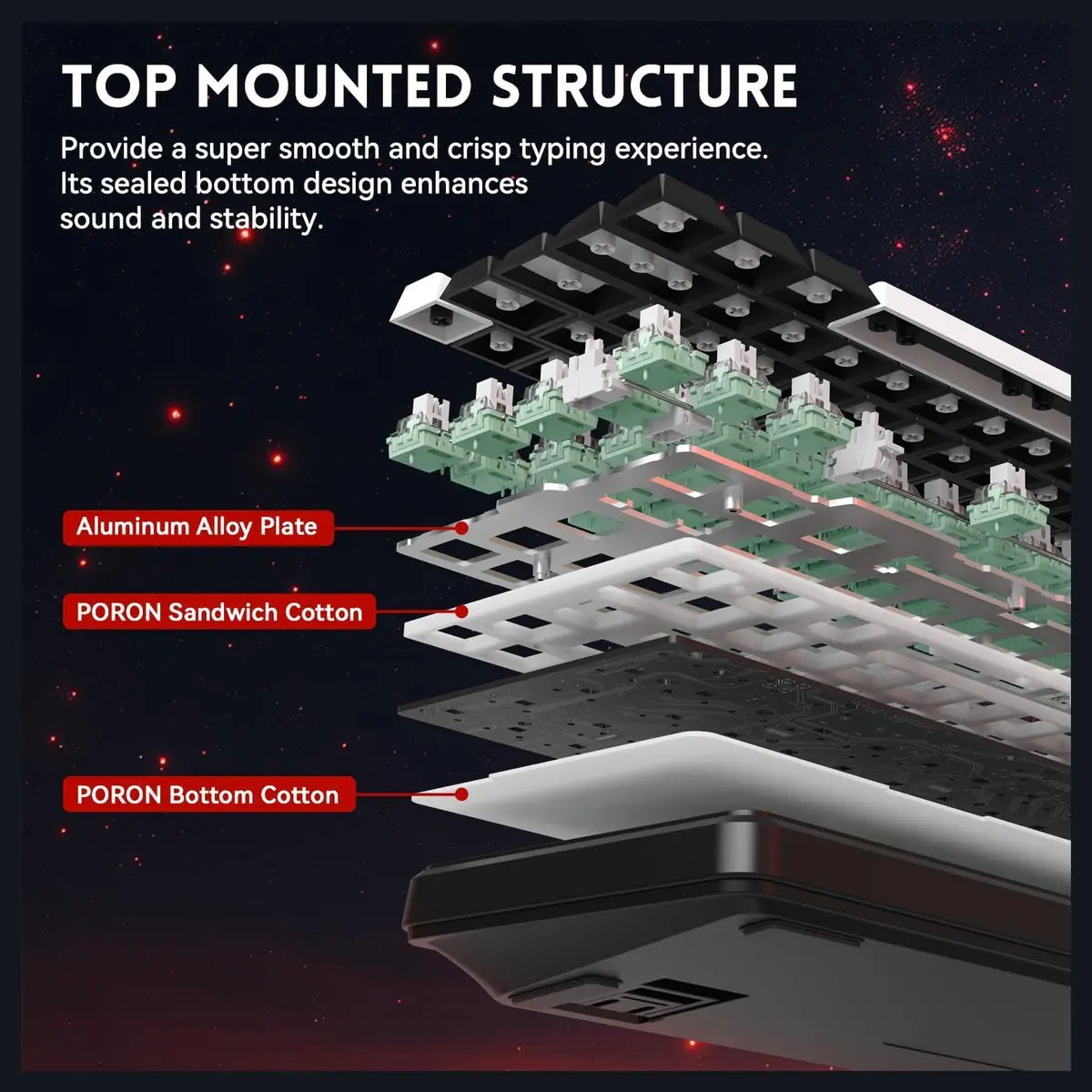 ATTACK SHARK X65 HE Wired 65% Mechanical Gaming Keyboard, Hall Effect Magnetic Switch, Rapid Trigger, Hot Swap, RGB, 8000Hz, Black