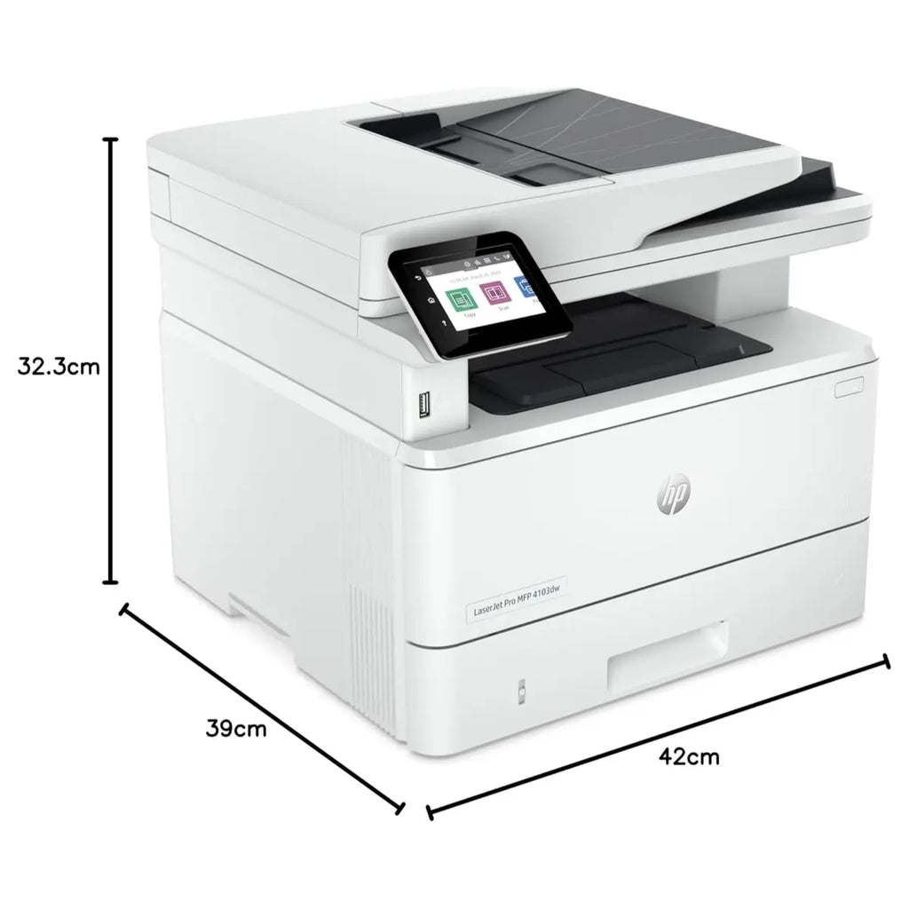 HP LaserJet Pro MFP 4103FDN Printer 2Z628A, Up To 42ppm, Auto Duplex, Gigabit Ethernet