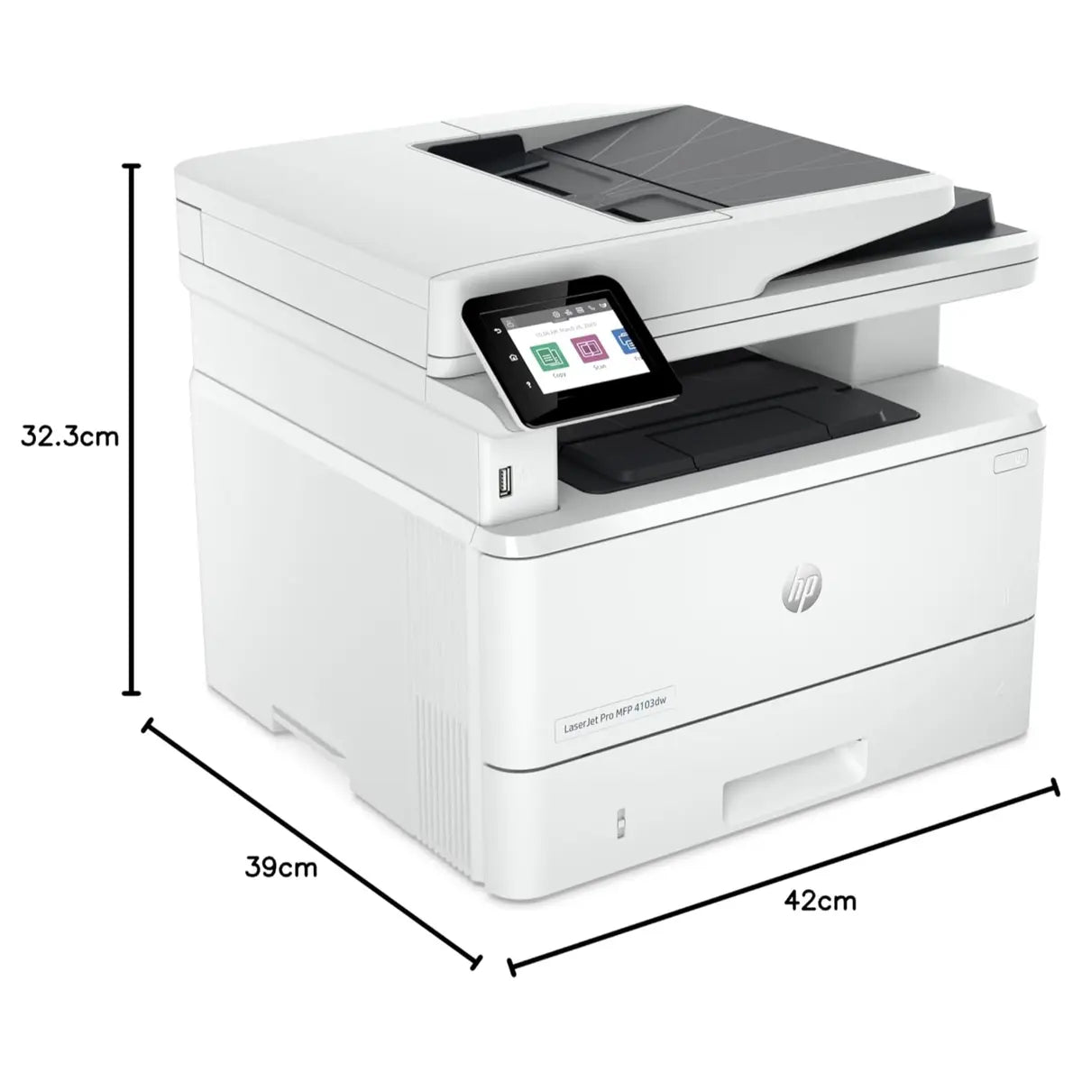 HP LaserJet Pro MFP 4103FDN Printer 2Z628A, Up To 42ppm, Auto Duplex, Gigabit Ethernet