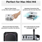 Ugreen Mac Mini M4 Dock, 11-in-1 USB-C Hub With 8TB M.2 NVMe Enclosure 10Gbps, 5x USB-A, 2x USB-C, SD and TF Card Slot, Model 65487