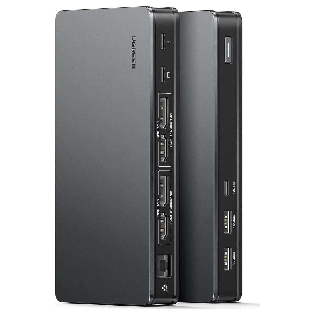 Ugreen Revodok Pro 209 USB-C Docking Station, 9-in-1 Dual 4K@60Hz, 2 DP and 2 HDMI, 10Gbps USB-C and USB-A, 100W PD, Gigabit Ethernet