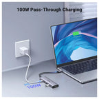 UGREEN 5-in-1 USB C Hub, 4K At 60Hz HDMI, 100W PD, 3 USB-A 3.0, 5Gbps, 15597
