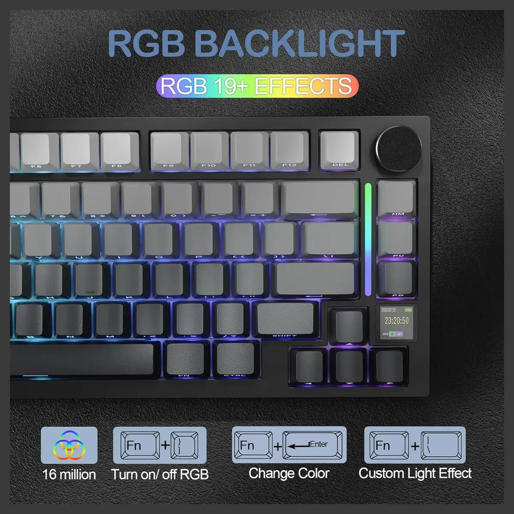 Attack Shark X820 Ultra Wireless Mechanical Keyboard 75% Moonlight Gradient