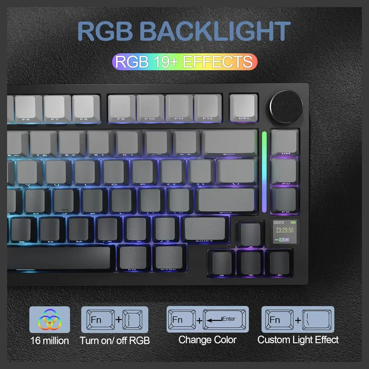 Attack Shark X820 Ultra Wireless Mechanical Keyboard 75% Moonlight Gradient