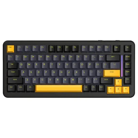 Attack Shark M86 Wireless Mechanical Keyboard 75% Tri-Mode BT5.0 2.4GHz USB-C RGB Hot Swappable Star Black