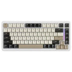 Attack Shark M86 Wireless Mechanical Keyboard 75% Tri-Mode BT5.0 2.4GHz USB-C Hot Swappable RGB Backlit Cheese White