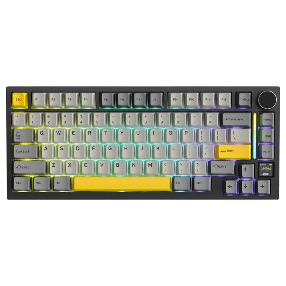 ATTACK SHARK X820 Ultra Mechanical Keyboard Tri-Mode 75% ANSI Hot-Swappable RGB Mac and Win Star Black