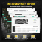 ATTACK SHARK X820 Ultra Mechanical Keyboard Tri-Mode 75% ANSI Hot-Swappable RGB Mac and Win Star Black