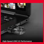 SanDisk Ultra Dual Drive M3.0 128GB Flash Drive, USB 3.0 Micro-USB, Up To 130MB/s Black-Gray SDDD3-128G-G46