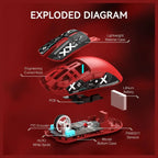 Attack Shark X11 Lightweight Wireless Gaming Mouse With RGB Charging Dock Tri-Mode 2.4G USB-C Wired BT, 22K DPI, PAW3311 Optical Sensor, 5 Programmable Buttons, Red