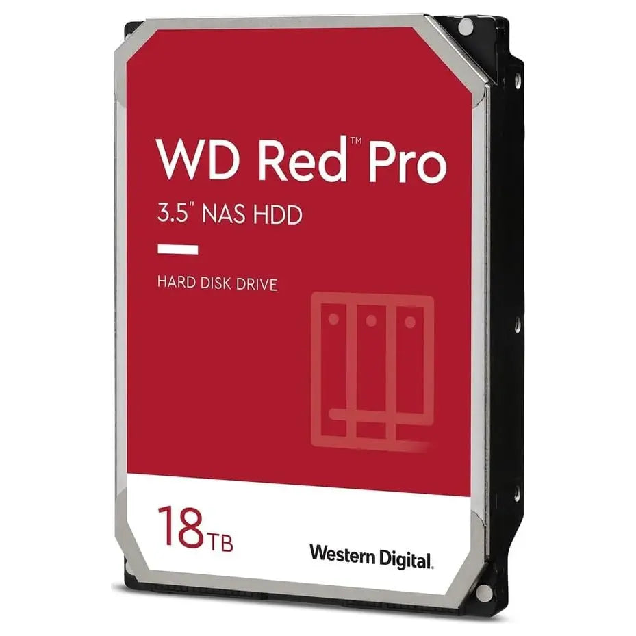WD Red Pro NAS Hard Drive 18TB 3.5-Inch SATA 7200 RPM CMR 512MB Cache Up To 272MB/s WD181KFGX