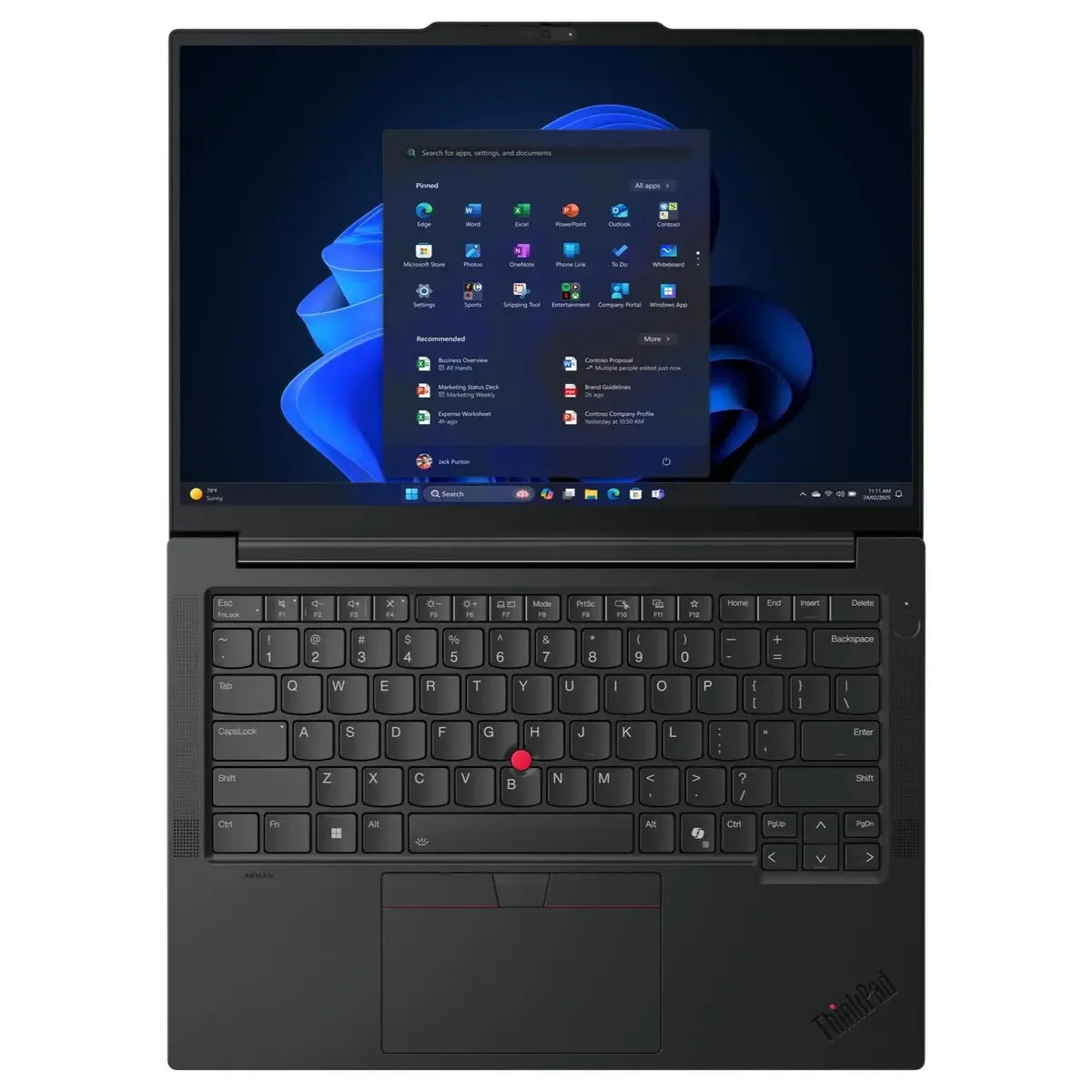 Lenovo ThinkPad E14 Gen 7 Laptop, Intel Core Ultra 7 256V, Integrated Intel Arc Graphics 140V, 14" WUXGA IPS 300nits 60Hz, 16GB LPDDR5X-8533 RAM, 512GB PCIe 4.0 NVMe SSD, Wi-Fi 6E, Backlit Keyboard, Fingerprint Reader, Black, 21U20063GQ