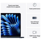 Apple MacBook Air M4, 16GB RAM 256GB SSD 13.6' Liquid Retina Display, MW123PA/A, Midnight (Official Warranty)