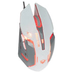 Meetion M915 6D Optical Backlit Wired Gaming Mouse, Up To 6400 DPI, White