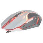Meetion M915 6D Optical Backlit Wired Gaming Mouse, Up To 6400 DPI, White