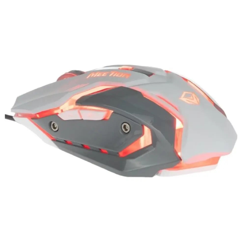 Meetion M915 6D Optical Backlit Wired Gaming Mouse, Up To 6400 DPI, White