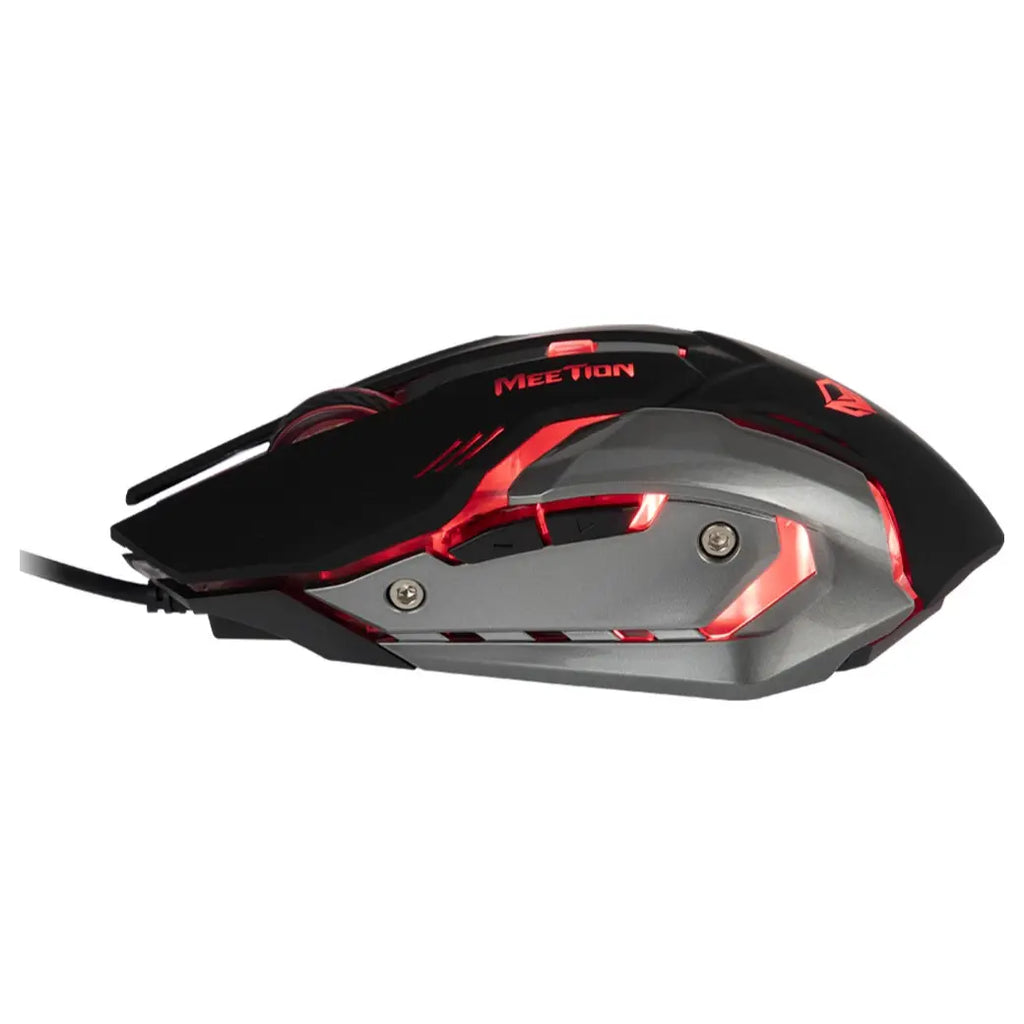 Meetion M915 Wired Gaming Mouse, 6D, Up To 6400 DPI, RGB Backlit, Black