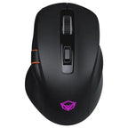 Meetion GW32 Gaming Ergonomic Mouse, Three-Mode 2.4GHz Wireless Bluetooth and Wired, 8000 DPI, Black
