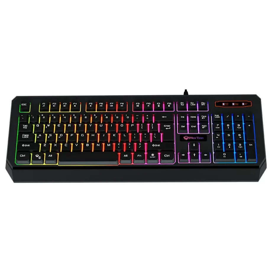 Meetion K9320 Waterproof Backlit Wired Gaming Keyboard Black