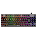 Meetion MK008 Pro Mechanical Gaming Keyboard, 87-Key TKL, RGB Backlight, Hot-Swappable Switches, Black