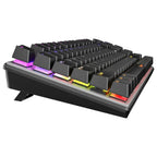 Meetion MK008 Pro Mechanical Gaming Keyboard, 87-Key TKL, RGB Backlight, Hot-Swappable Switches, Black
