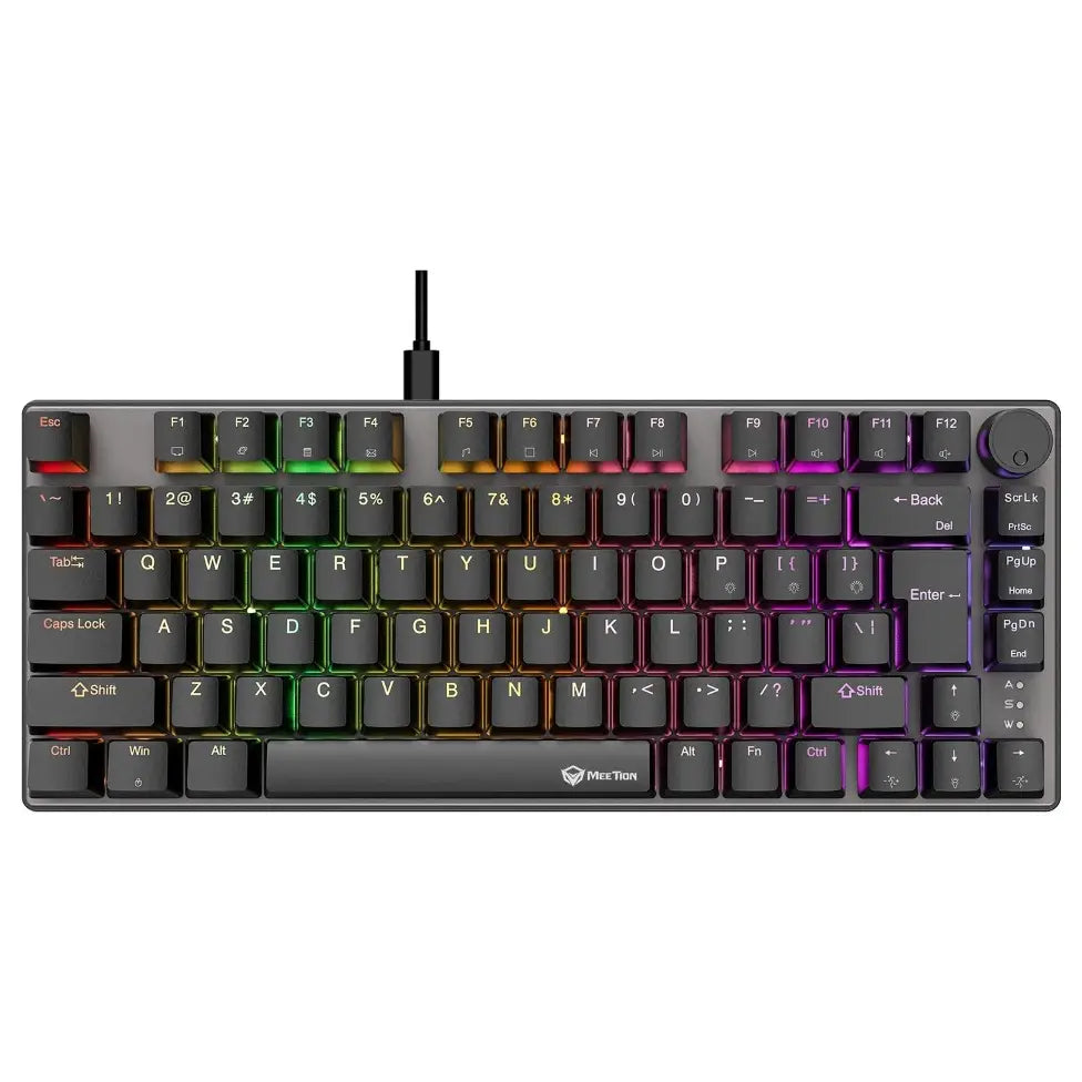 Meetion MK006 Pro 75% RGB Wired Mechanical Keyboard Black