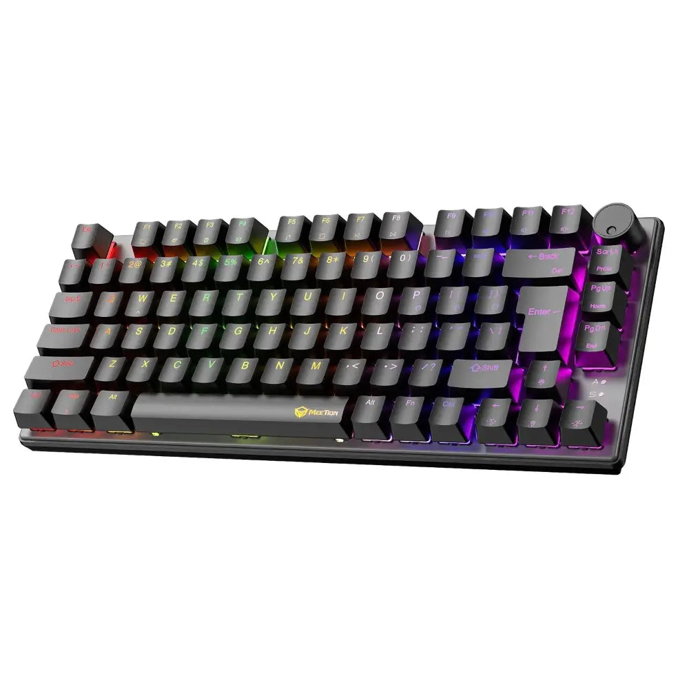Meetion MK006 Pro 75% RGB Wired Mechanical Keyboard Black