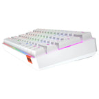 Meetion MK005 Wired 60% Mini Mechanical Keyboard, USB-C, RGB LED Backlight, OUTEMU Blue Switches, White