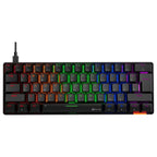 Meetion MK005 60% Mini Mechanical Keyboard, OUTEMU Blue Switches, RGB LED Backlight, USB-C Wired, Black