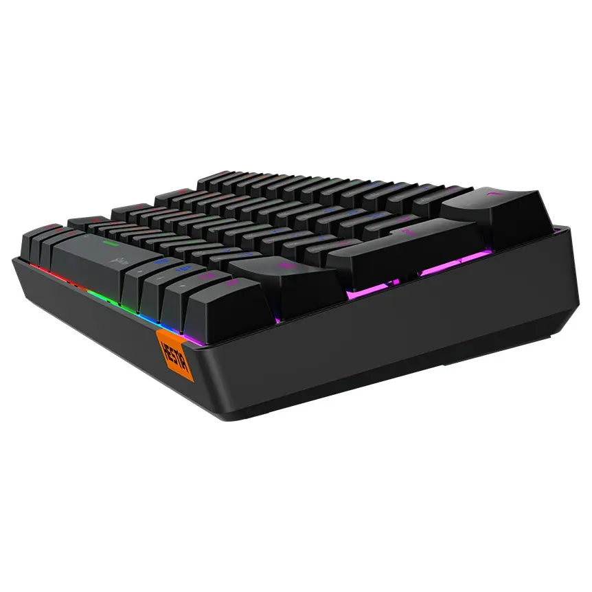 Meetion MK005 60% Mini Mechanical Keyboard, OUTEMU Blue Switches, RGB LED Backlight, USB-C Wired, Black