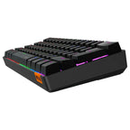 Meetion MK005 60% Mini Mechanical Keyboard, OUTEMU Blue Switches, RGB LED Backlight, USB-C Wired, Black