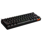 Meetion MK005 60% Mini Mechanical Keyboard, OUTEMU Blue Switches, RGB LED Backlight, USB-C Wired, Black