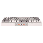 Meetion MK12 Mechanical Keyboard, Tri-Mode USB-C 2.4GHz Wireless Bluetooth 5.0, 68-Key, Hot-Swappable, RGB, White