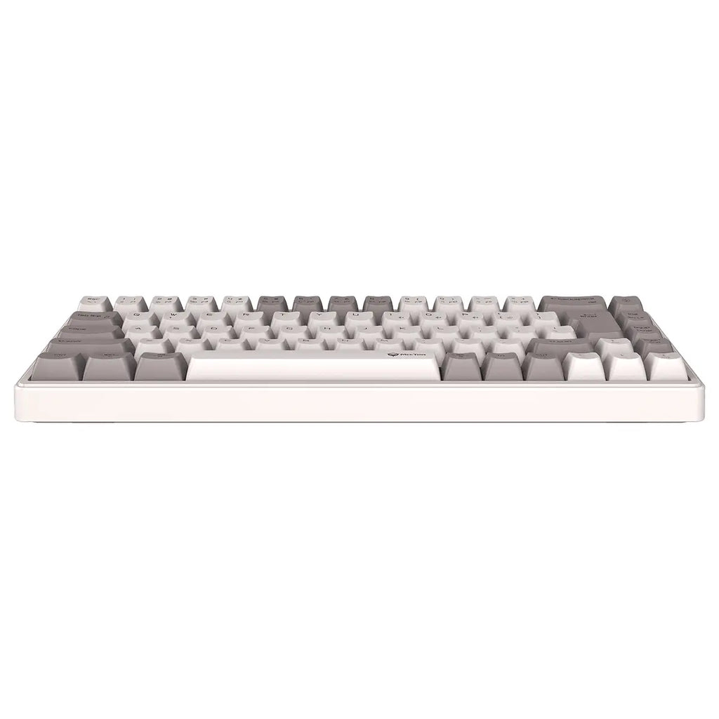 Meetion MK12 Mechanical Keyboard, Tri-Mode USB-C 2.4GHz Wireless Bluetooth 5.0, 68-Key, Hot-Swappable, RGB, White