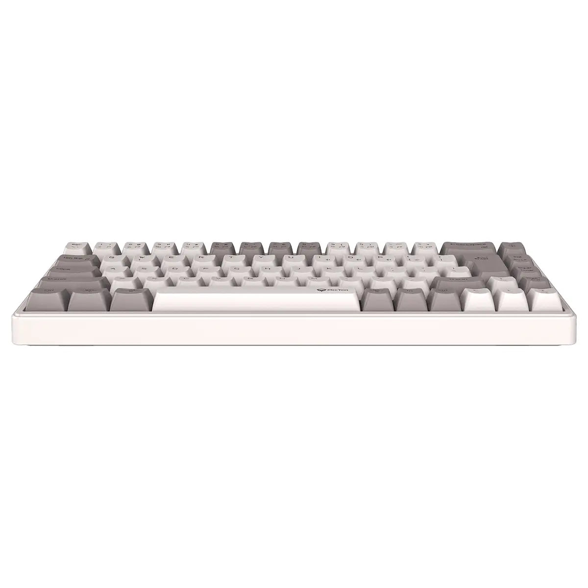 Meetion MK12 Mechanical Keyboard, Tri-Mode USB-C 2.4GHz Wireless Bluetooth 5.0, 68-Key, Hot-Swappable, RGB, White