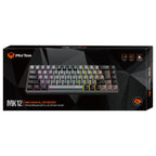 Meetion MK12 Mechanical Keyboard, 65% Layout, Tri-Mode Connection, Full Key Hot-Swap, Black