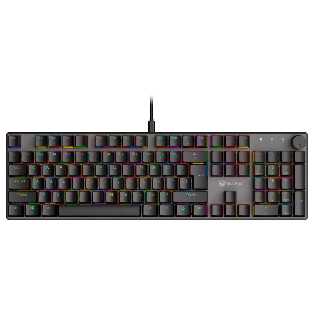 Meetion MK009 PRO Gaming Mechanical Keyboard, Black