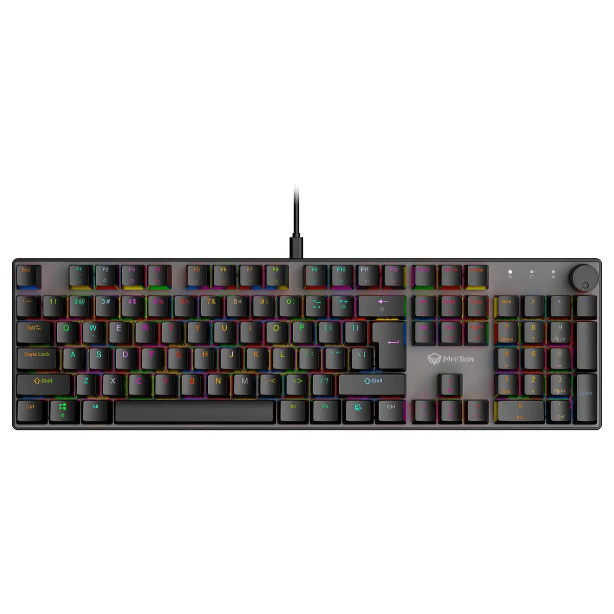 Meetion MK009 PRO Gaming Mechanical Keyboard, Black