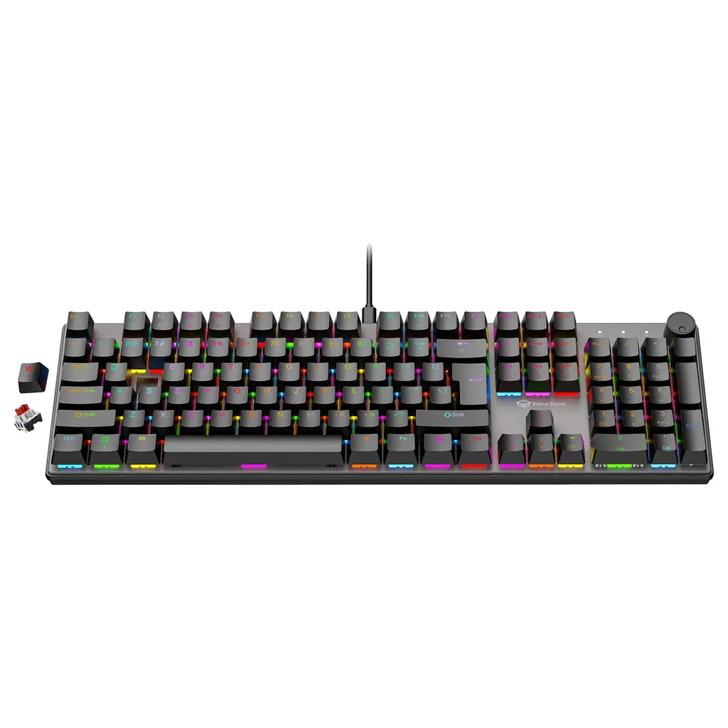Meetion MK009 PRO Gaming Mechanical Keyboard, Black