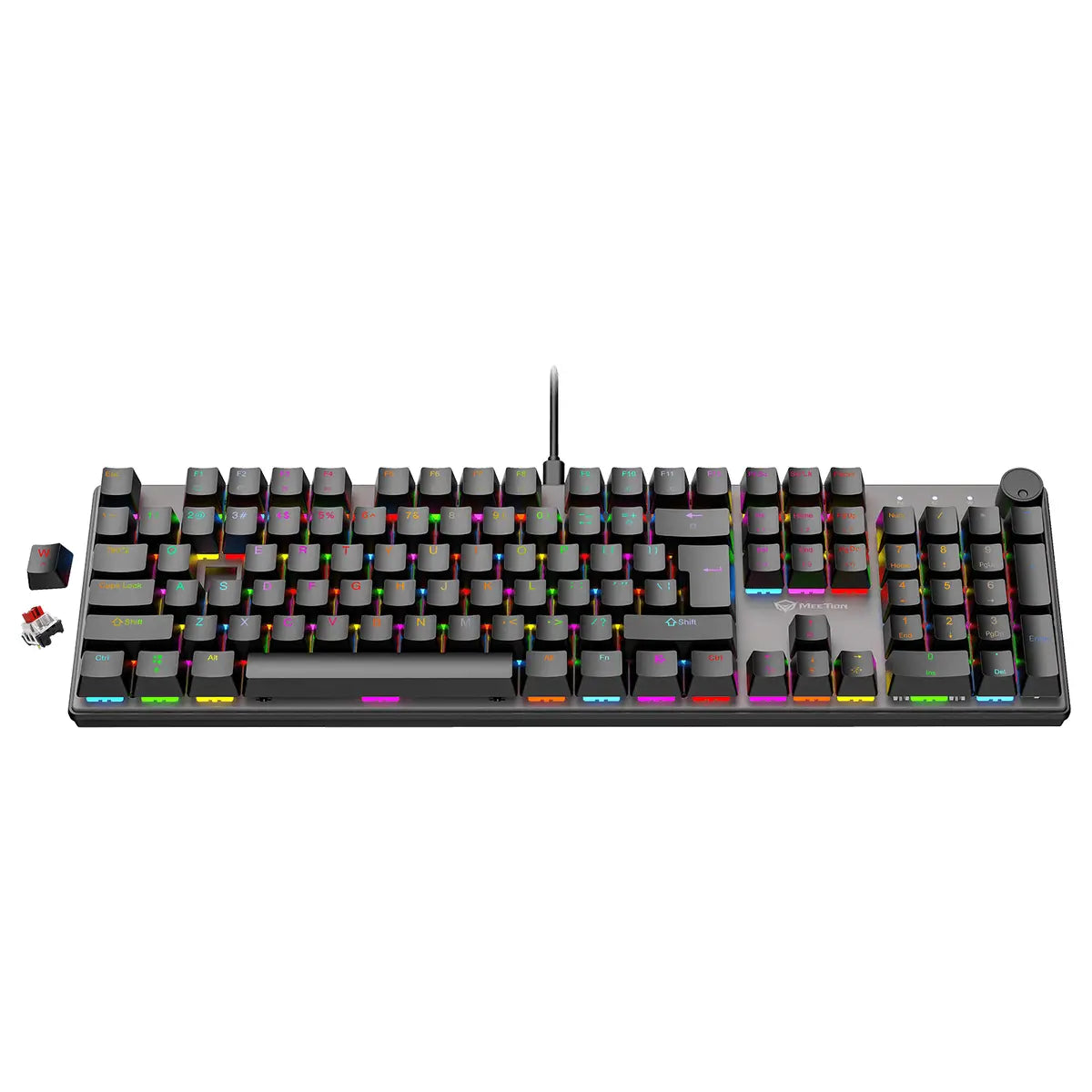 Meetion MK009 PRO Gaming Mechanical Keyboard, Black