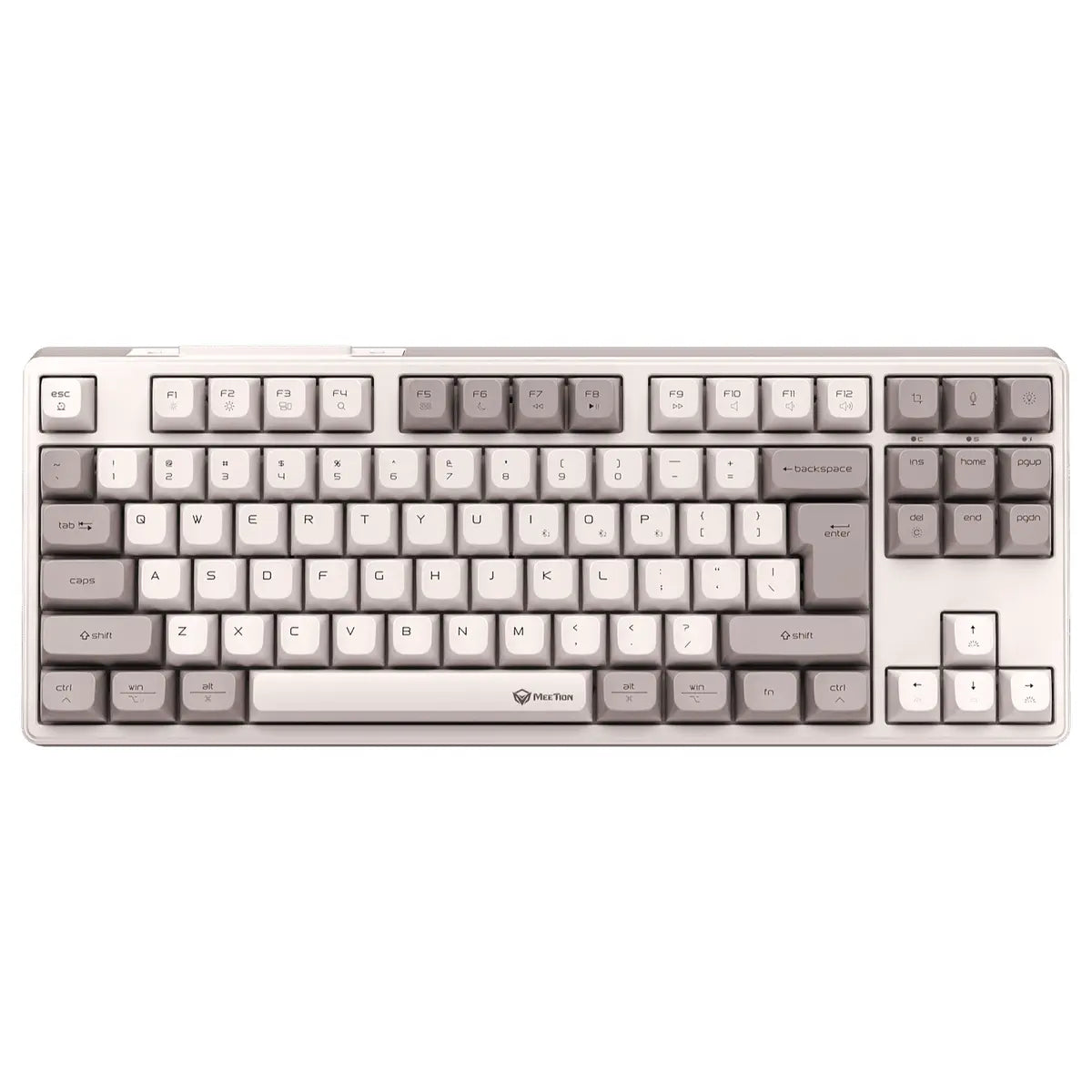 Meetion MK14 87-Key Triple-Mode Wireless RGB Mechanical Keyboard, White