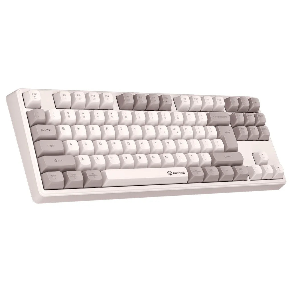 Meetion MK14 87-Key Triple-Mode Wireless RGB Mechanical Keyboard, White