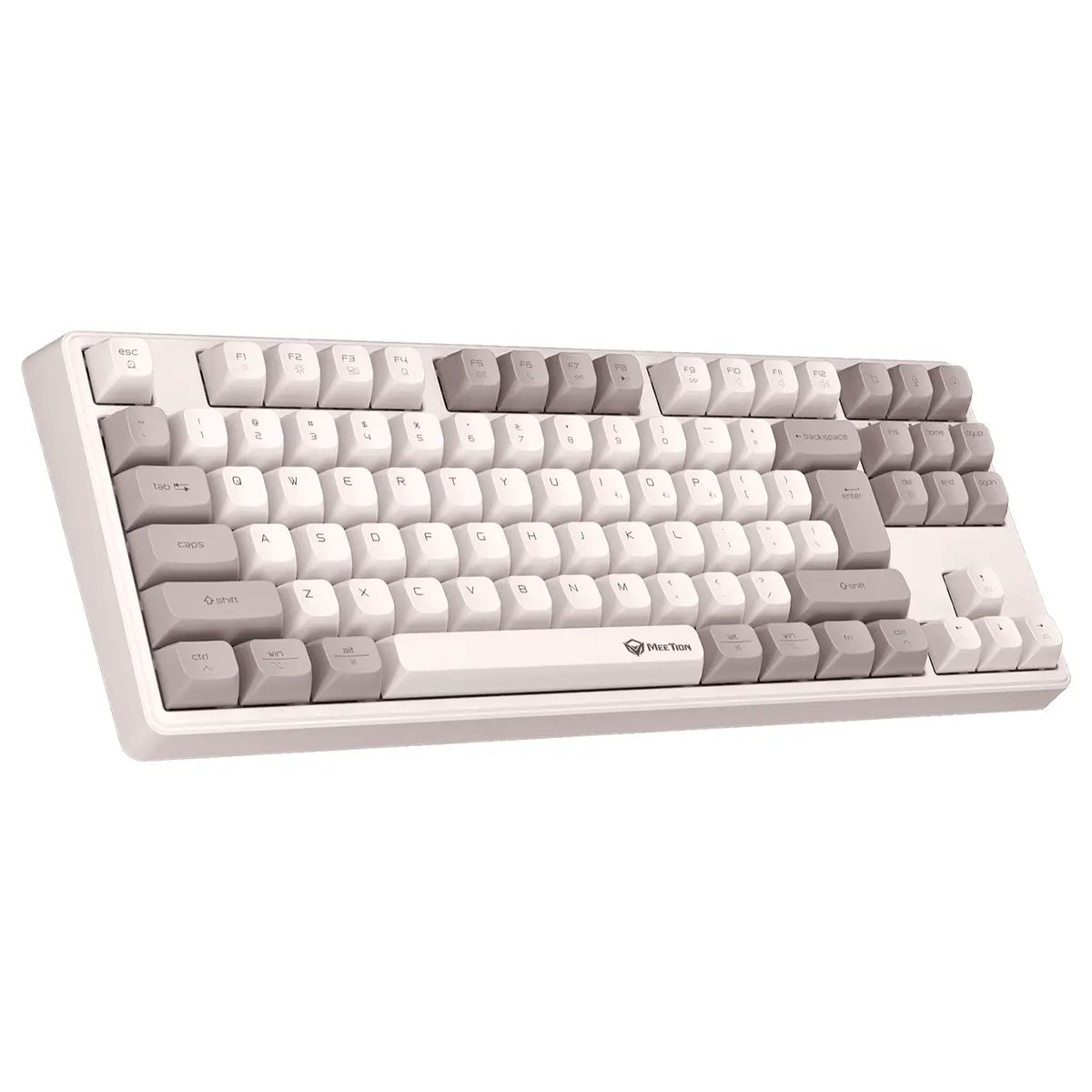 Meetion MK14 87-Key Triple-Mode Wireless RGB Mechanical Keyboard, White