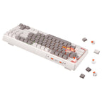 Meetion MK14 87-Key Triple-Mode Wireless RGB Mechanical Keyboard, White