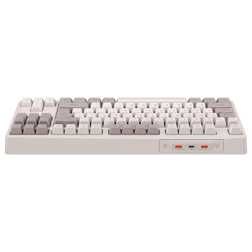 Meetion MK14 87-Key Triple-Mode Wireless RGB Mechanical Keyboard, White