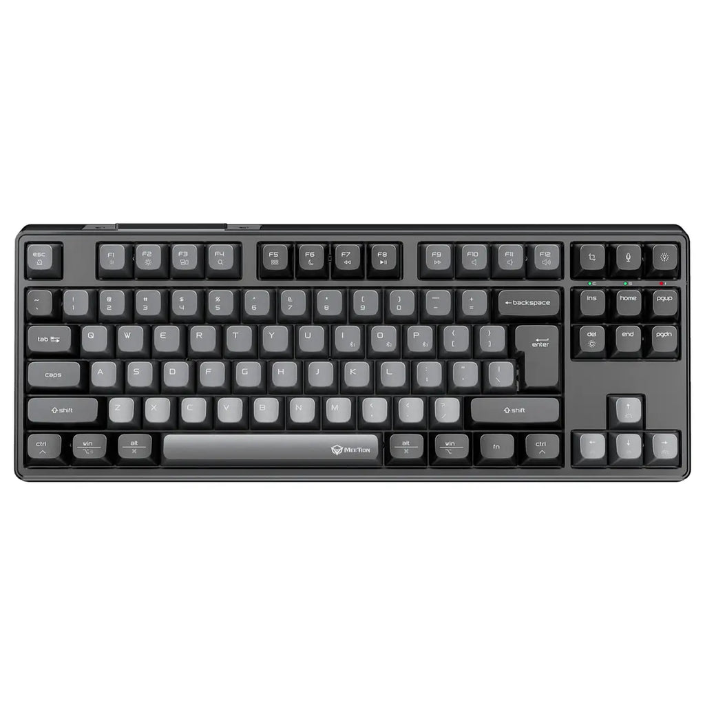 Meetion MK14 TKL Triple-Mode Wireless RGB Mechanical Keyboard, 87 Keys, Black
