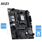 MSI Pro B840M-B Motherboard Micro ATX AM5, DDR5 8000+MT/s OC, PCIe 4.0x16, M.2 Gen4, 2.5G LAN