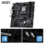 MSI Pro B840M-B Motherboard Micro ATX AM5, DDR5 8000+MT/s OC, PCIe 4.0x16, M.2 Gen4, 2.5G LAN